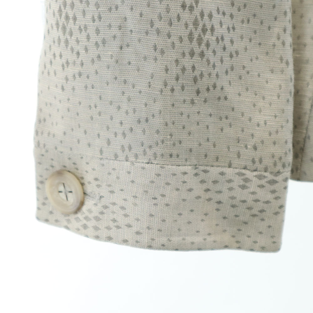 GIORGIO ARMANI ジョルジオアルマーニ イタリア製 リネンブレンド テーラードジャケット 44 グレー レディース