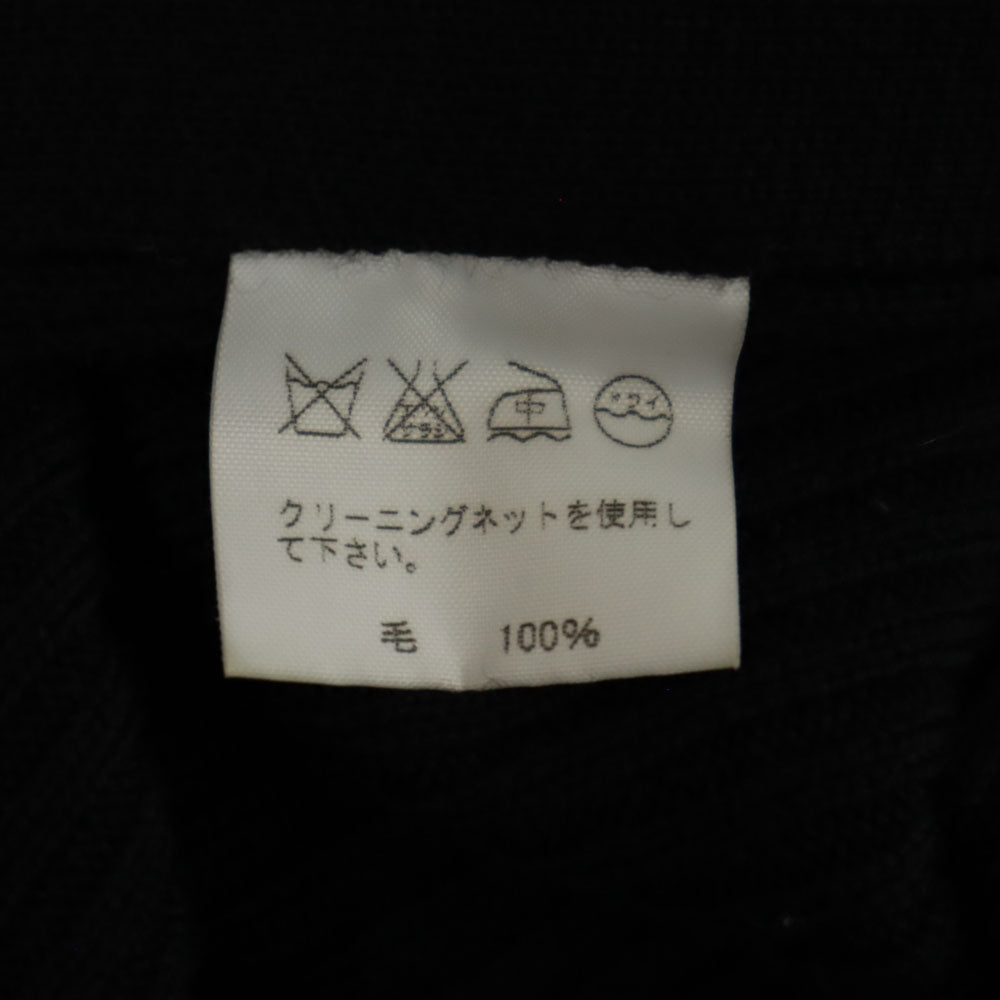 HaaT ハート ウール リブニット ポンチョ 2 ブラック イッセイミヤケ レディース