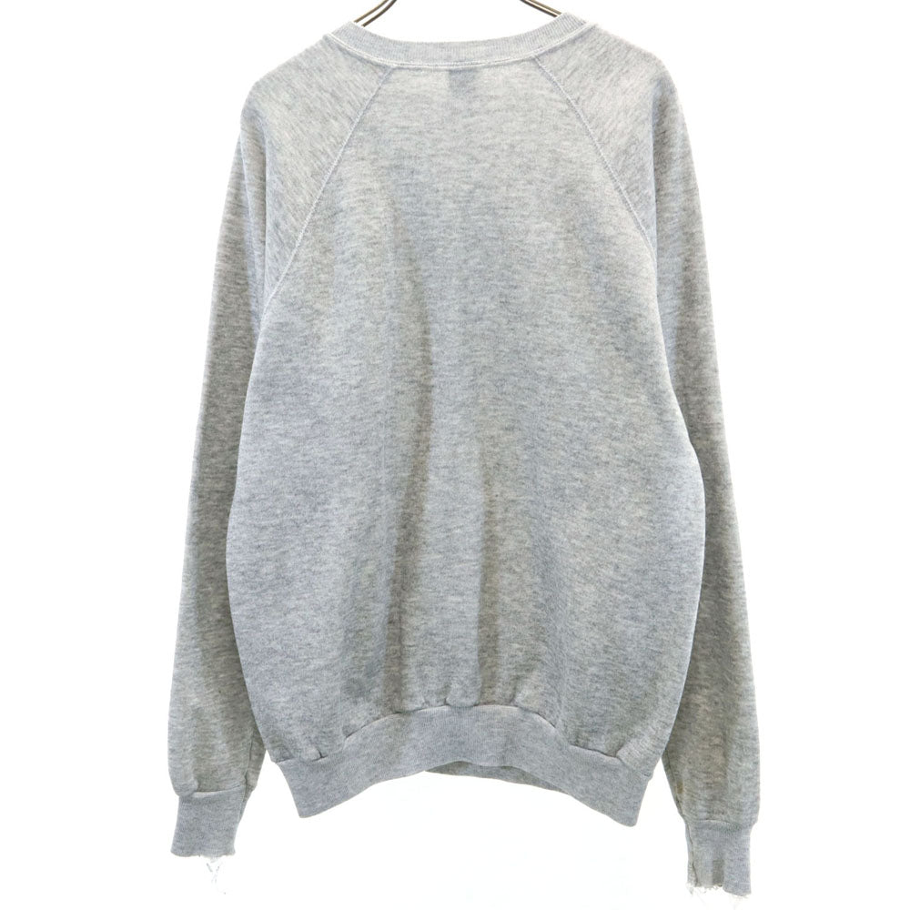 70s ヴィンテージ 沖縄米軍海軍病院 US NAVY 長袖 スウェット トレーナー グレー 裏起毛 NAVAL HOSPITAL メンズ