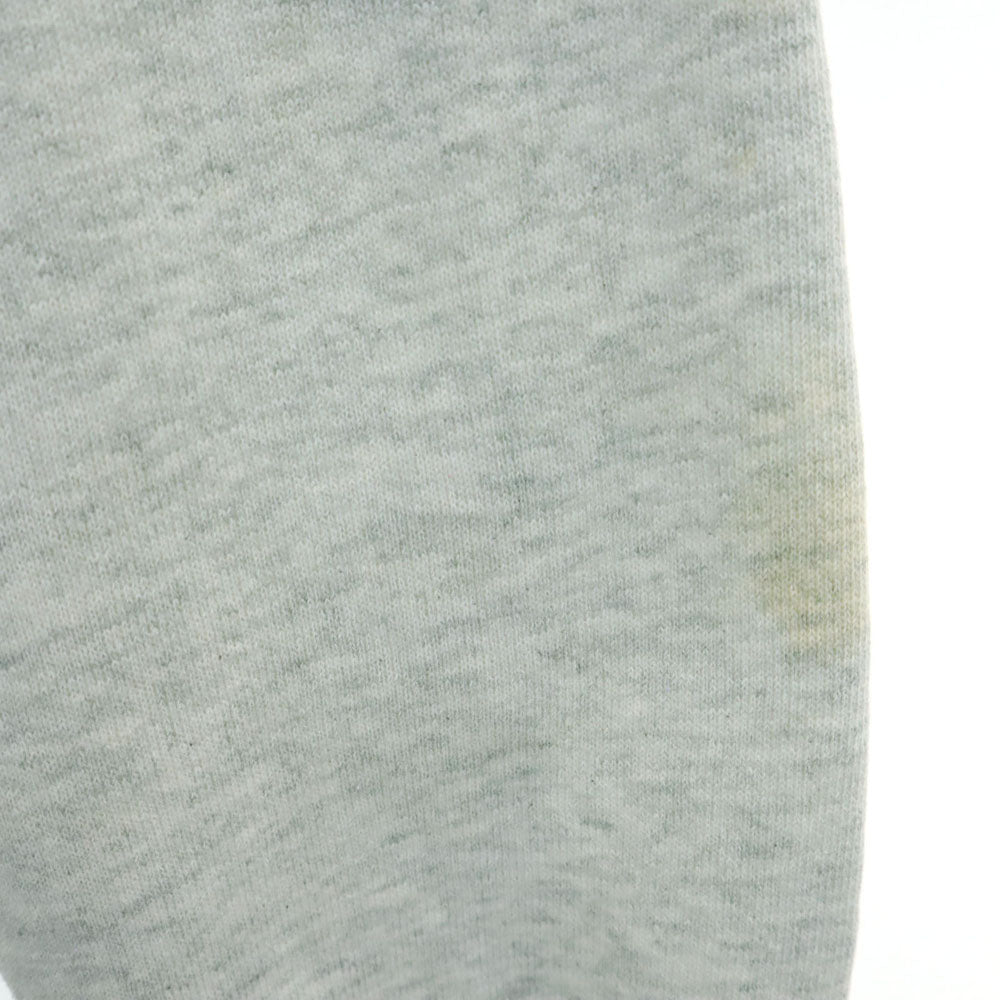 OLD オールド 90s バード プリント 長袖 スウェット トレーナー L ライトグレー 裏起毛 鳥 メンズ