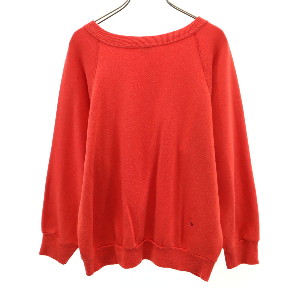Champion チャンピオン 90s USA製 オールド 長袖 スウェット トレーナー M 朱色 裏起毛 レディース