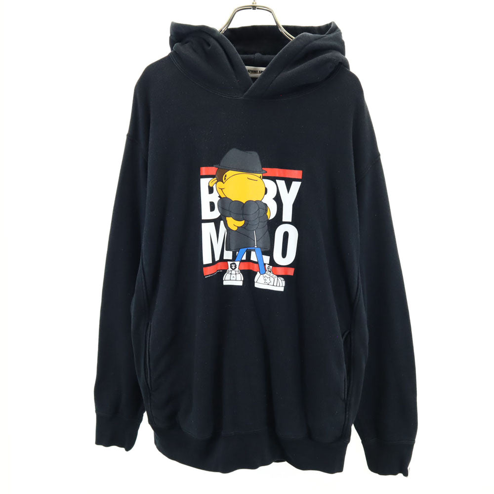 A BATHING APE アベイシングエイプ 日本製 長袖 スウェット パーカー L ブラック Classics メンズ