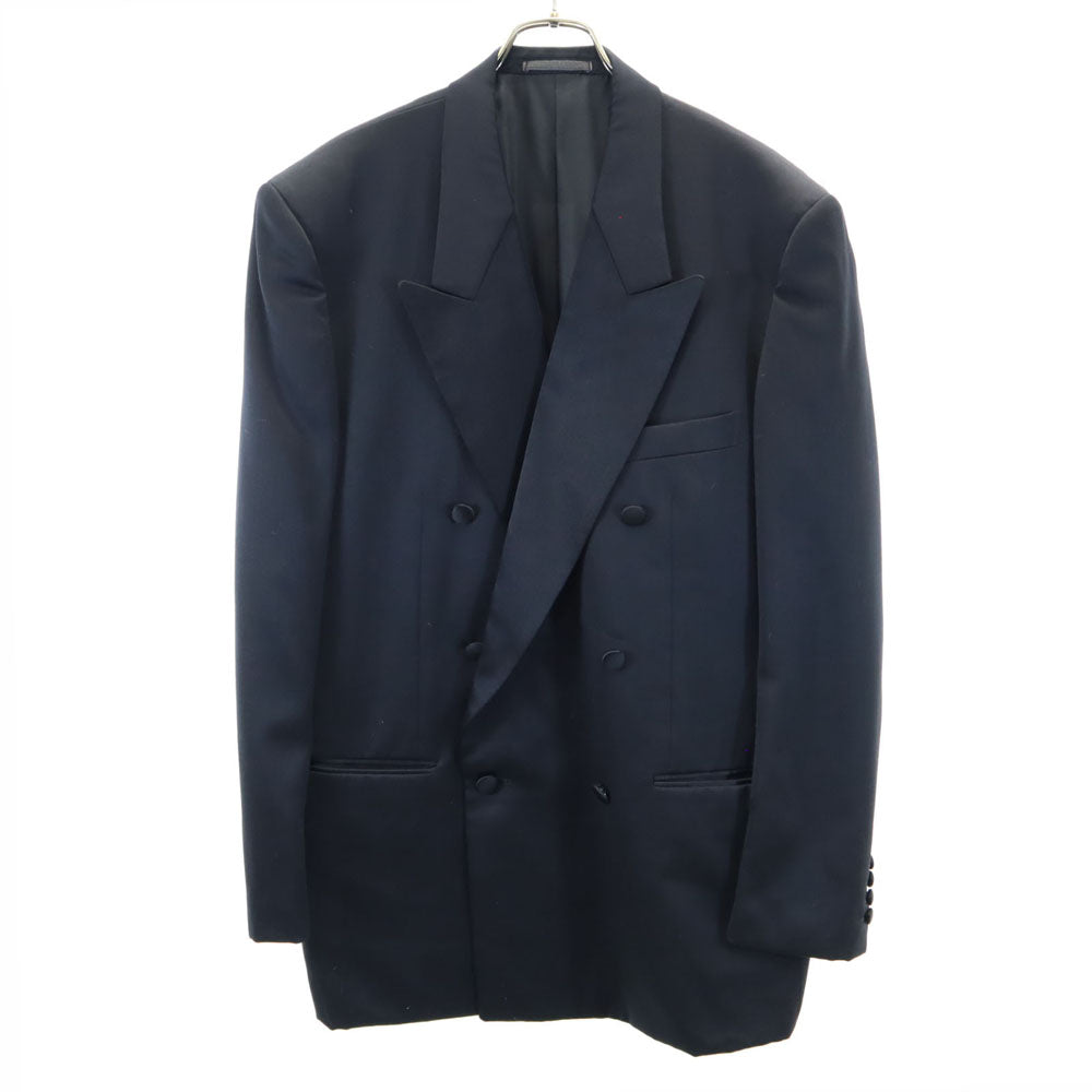 イヴサンローラン 90s 日本製 オールド ダブル テーラードジャケット 94-82-175 ブラック YVES SAINT LAURENT ブレザー メンズ