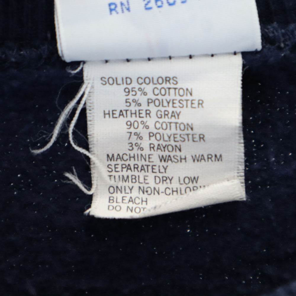 Champion チャンピオン 90s USA製 オールド 青タグ 長袖 スウェット トレーナー L ネイビー 裏起毛 メンズ