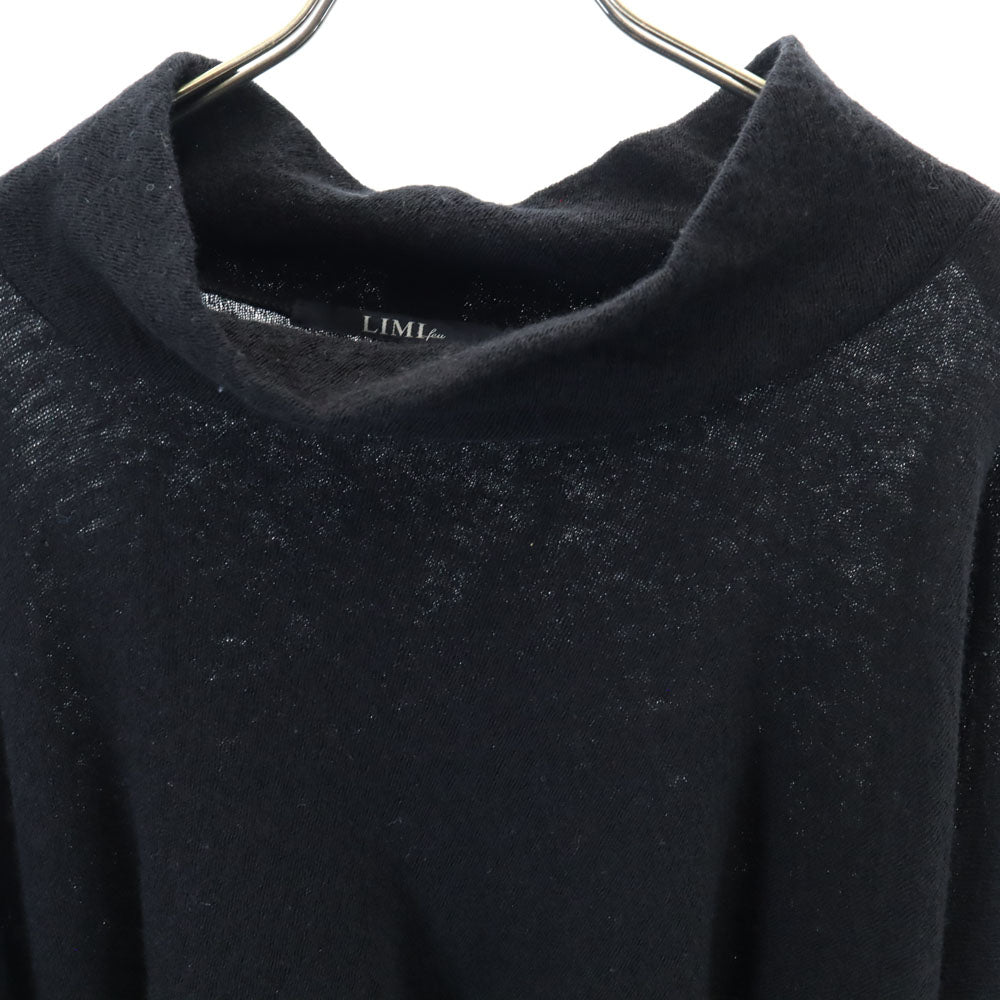 リミフゥ 日本製 ウール 長袖 ハイネック セーター S ブラック LIMI feu ニット レディース