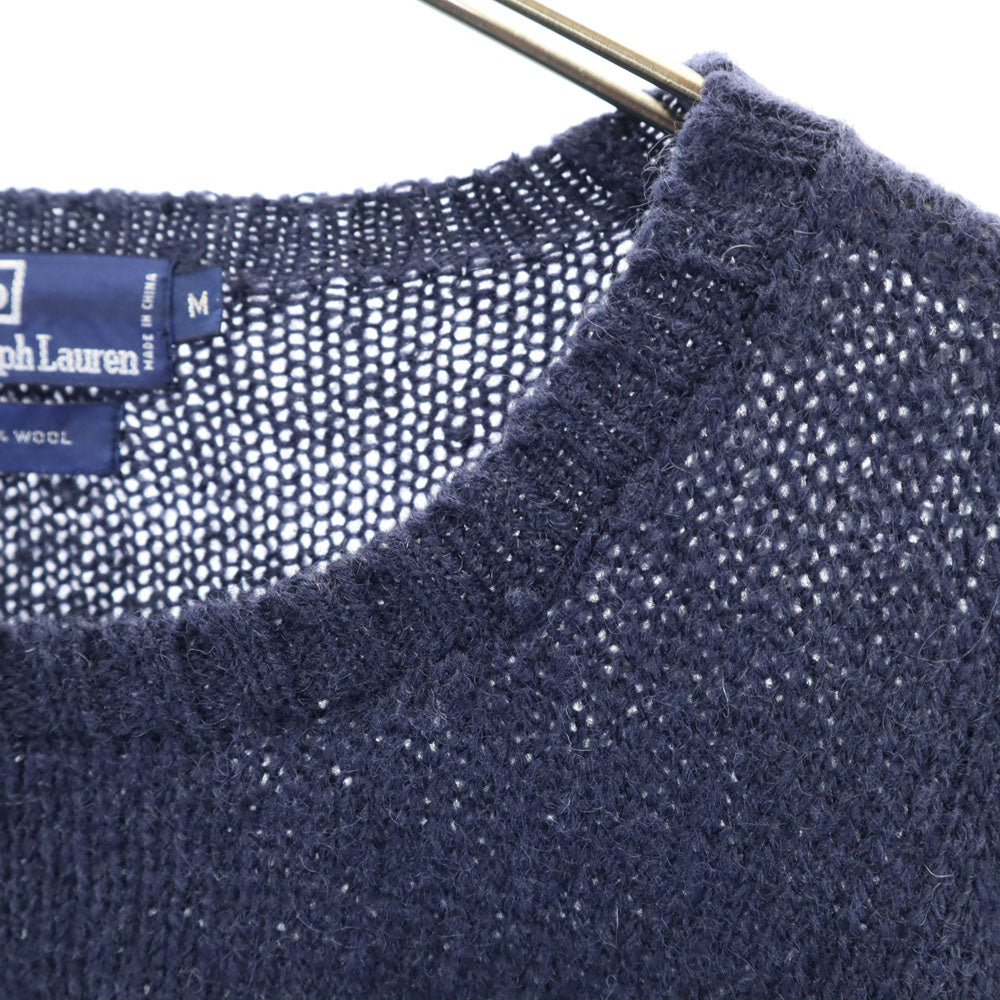 Polo by Ralph Lauren ポロバイラルフローレン ウール 長袖 セーター M ネイビー ニット メンズ
