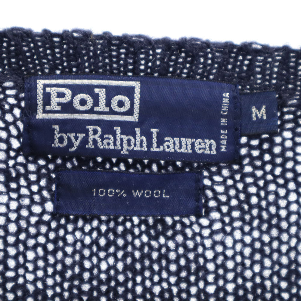 Polo by Ralph Lauren ポロバイラルフローレン ウール 長袖 セーター M ネイビー ニット メンズ