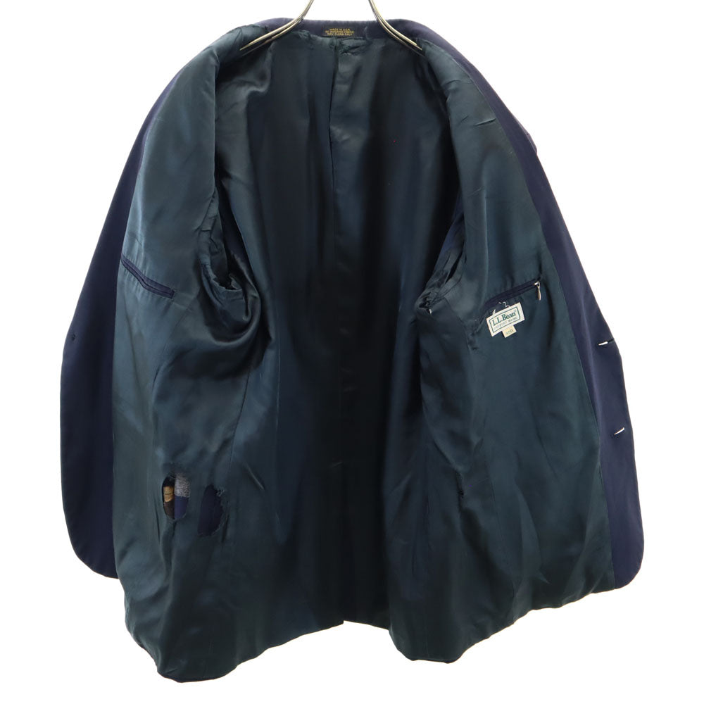 L.L.Bean エルエルビーン 80s USA製 ヴィンテージ ブッシュ テーラードジャケット 40R ネイビー ブレザー メンズ