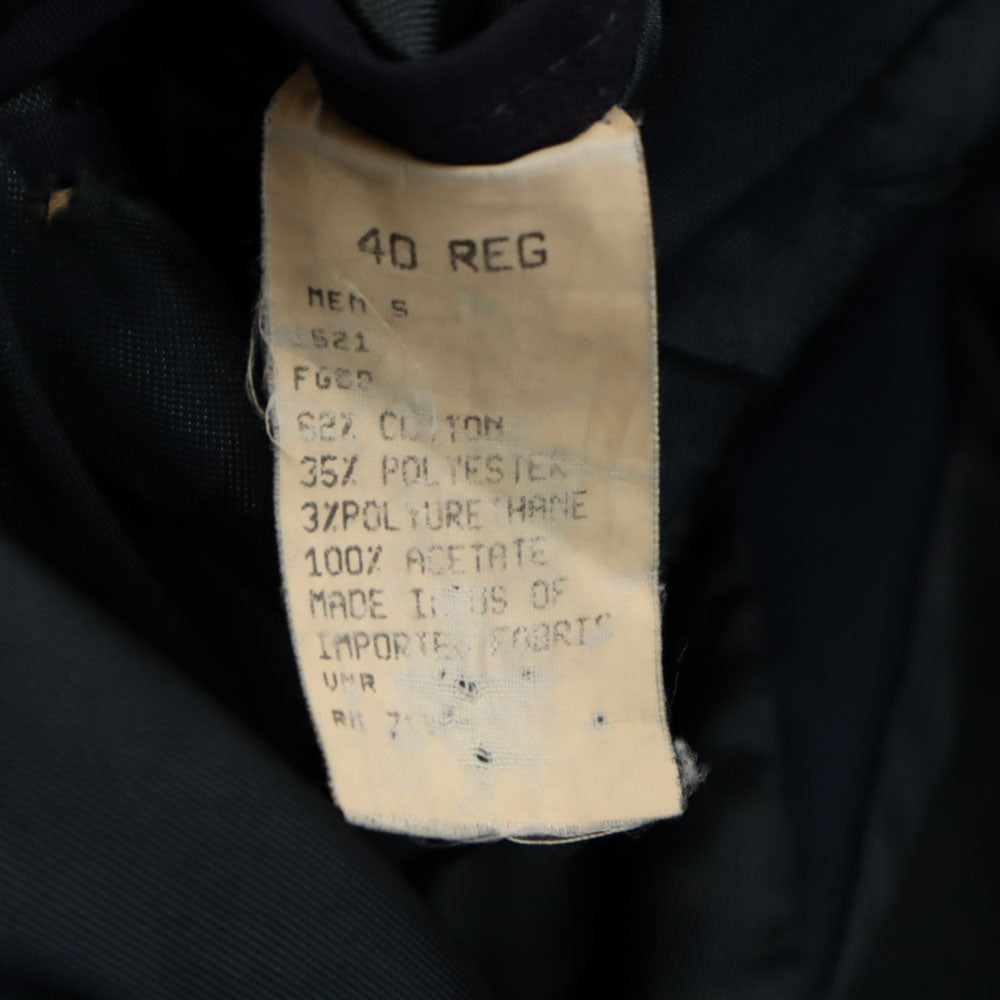 L.L.Bean エルエルビーン 80s USA製 ヴィンテージ ブッシュ テーラードジャケット 40R ネイビー ブレザー メンズ