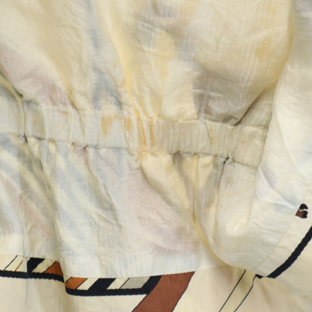 HERMES エルメス 馬柄 ベスト 40 アイボリー系 レディース