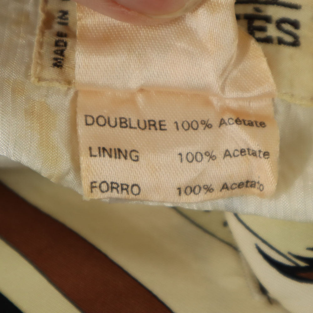 HERMES エルメス 馬柄 ベスト 40 アイボリー系 レディース