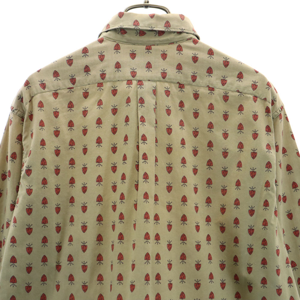 PENNEYS ペニーズ 60s ヴィンテージ 総柄 長袖 ボタンダウンシャツ L ベージュ メンズ