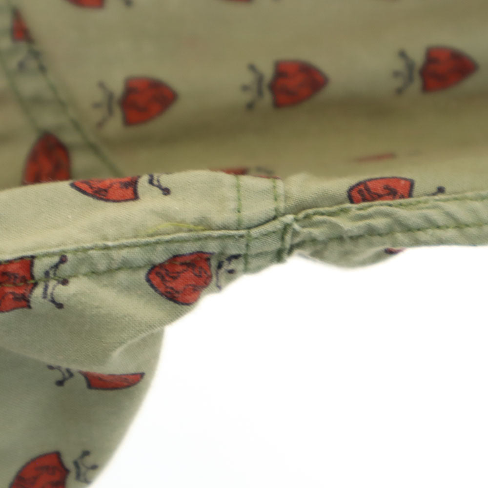 PENNEYS ペニーズ 60s ヴィンテージ 総柄 長袖 ボタンダウンシャツ L ベージュ メンズ