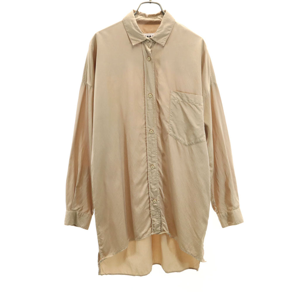 エムエムシックス メゾンマルタンマルジェラ イタリア製 長袖 シャツ 40 ベージュ マルジェラ レディース