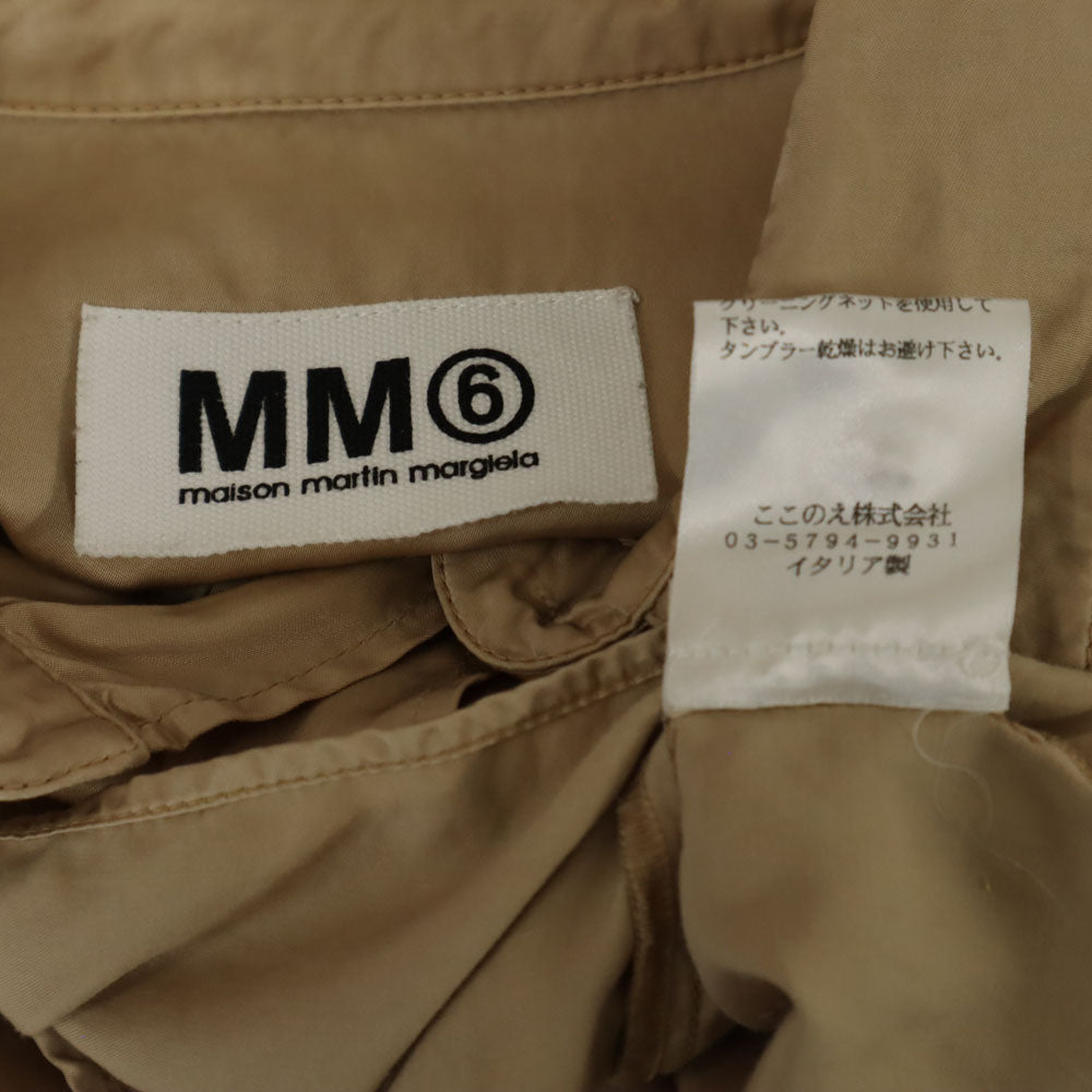 エムエムシックス メゾンマルタンマルジェラ イタリア製 長袖 シャツ 40 ベージュ マルジェラ レディース