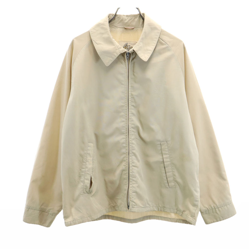 Aljac 50s 60s カナダ製 ヴィンテージ スイングトップ 40 ベージュ ジャケット ライトニングジップ メンズ
