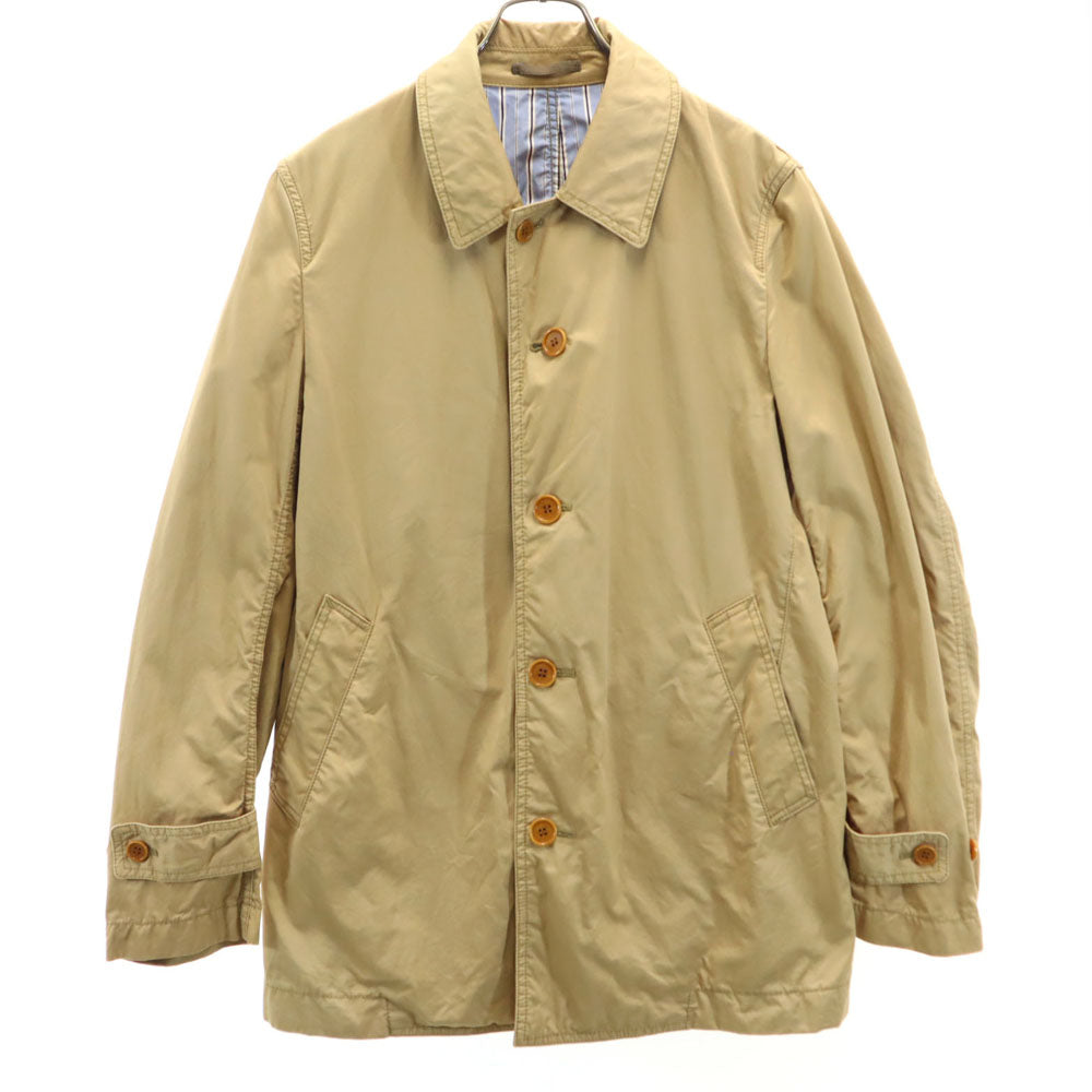 コムデギャルソンオム 2011年 日本製 長袖 ステンカラーコート S ベージュ COMME des GARCONS HOMME メンズ