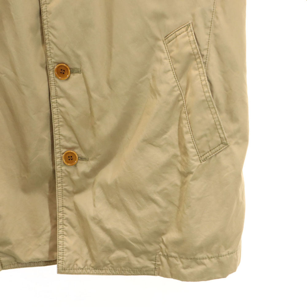 コムデギャルソンオム 2011年 日本製 長袖 ステンカラーコート S ベージュ COMME des GARCONS HOMME メンズ