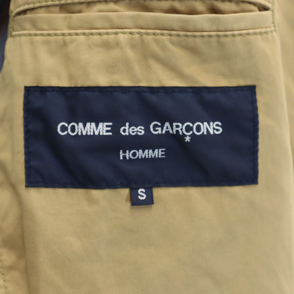 コムデギャルソンオム 2011年 日本製 長袖 ステンカラーコート S ベージュ COMME des GARCONS HOMME メンズ
