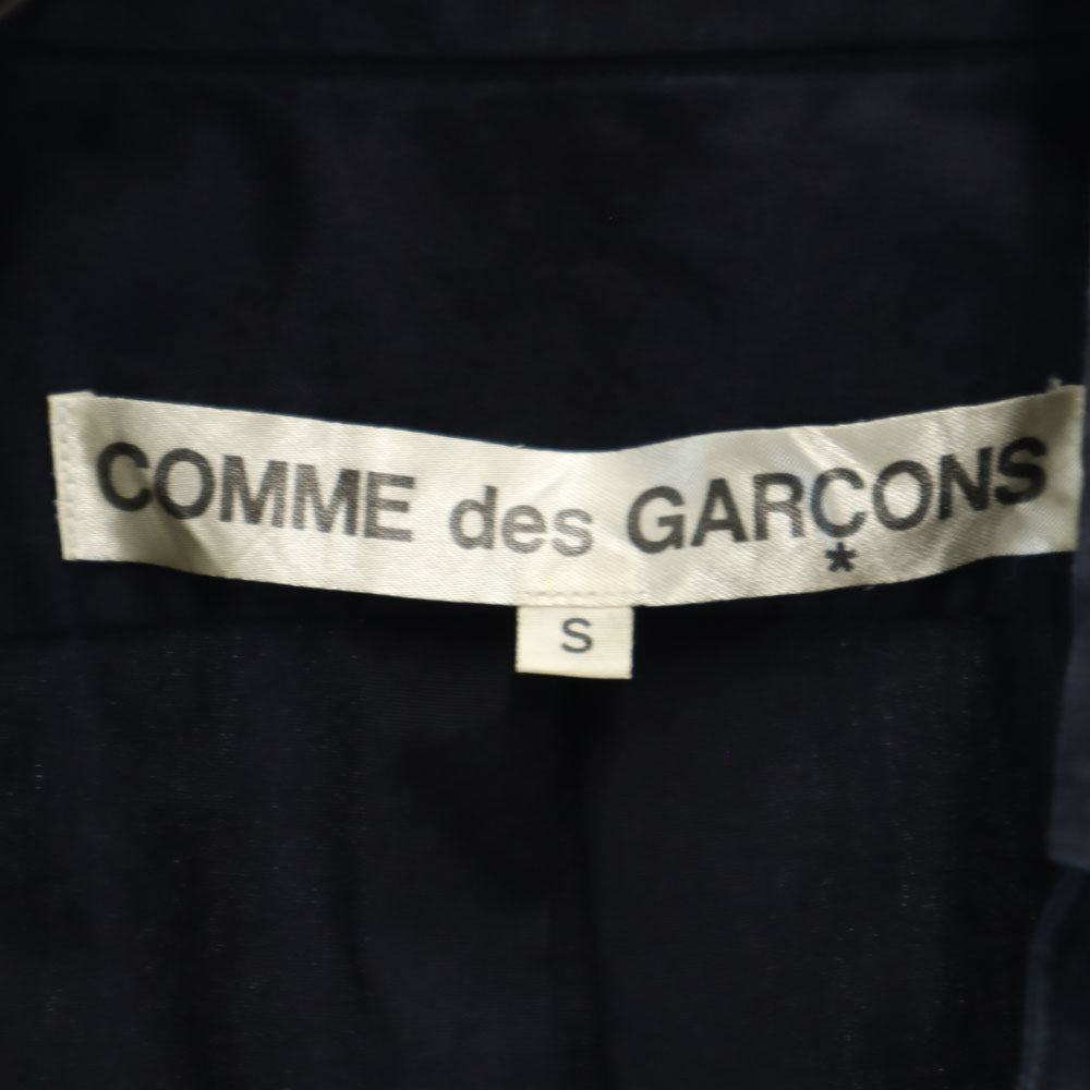 コムデギャルソン 2001年 日本製 長袖 ボタンダウンシャツ S ネイビー COMME des GARCONS メンズ