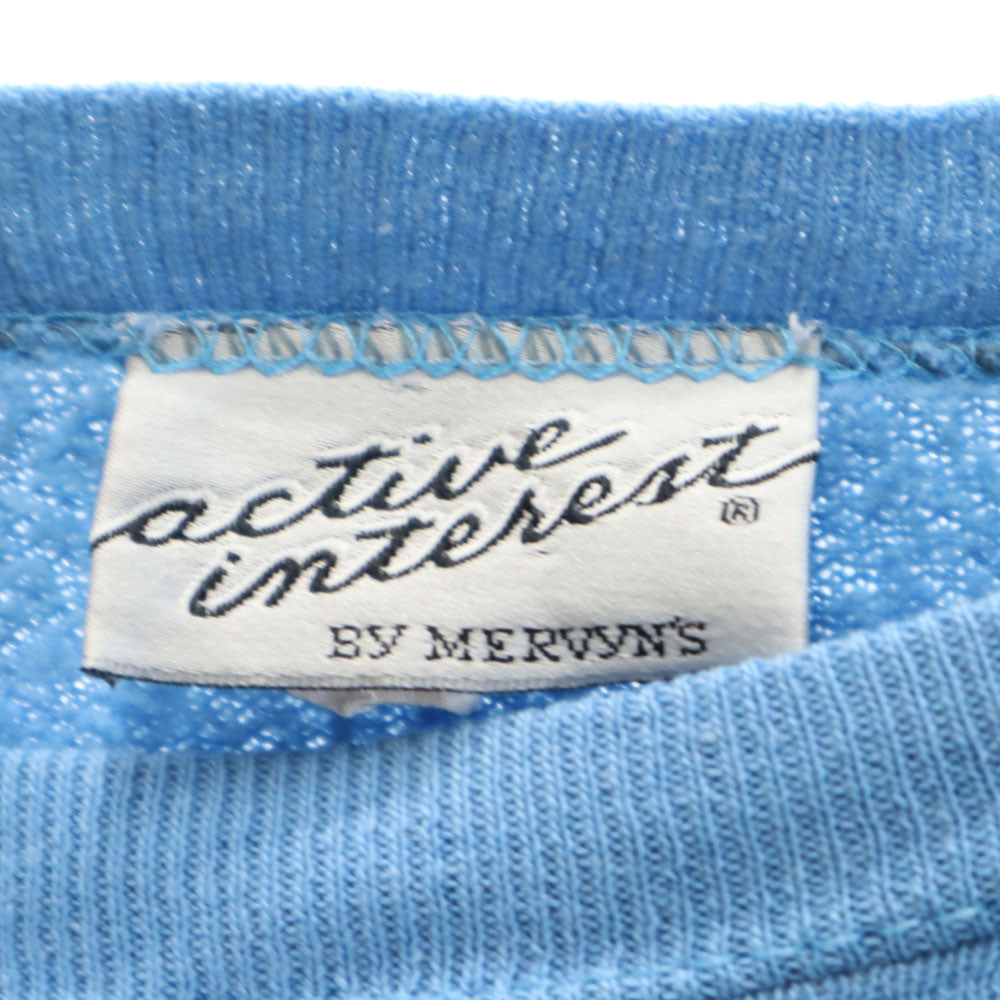 Active Interest BY MERVYN'S 90s オールド 長袖 スウェット トレーナー M ライトブルー メンズ