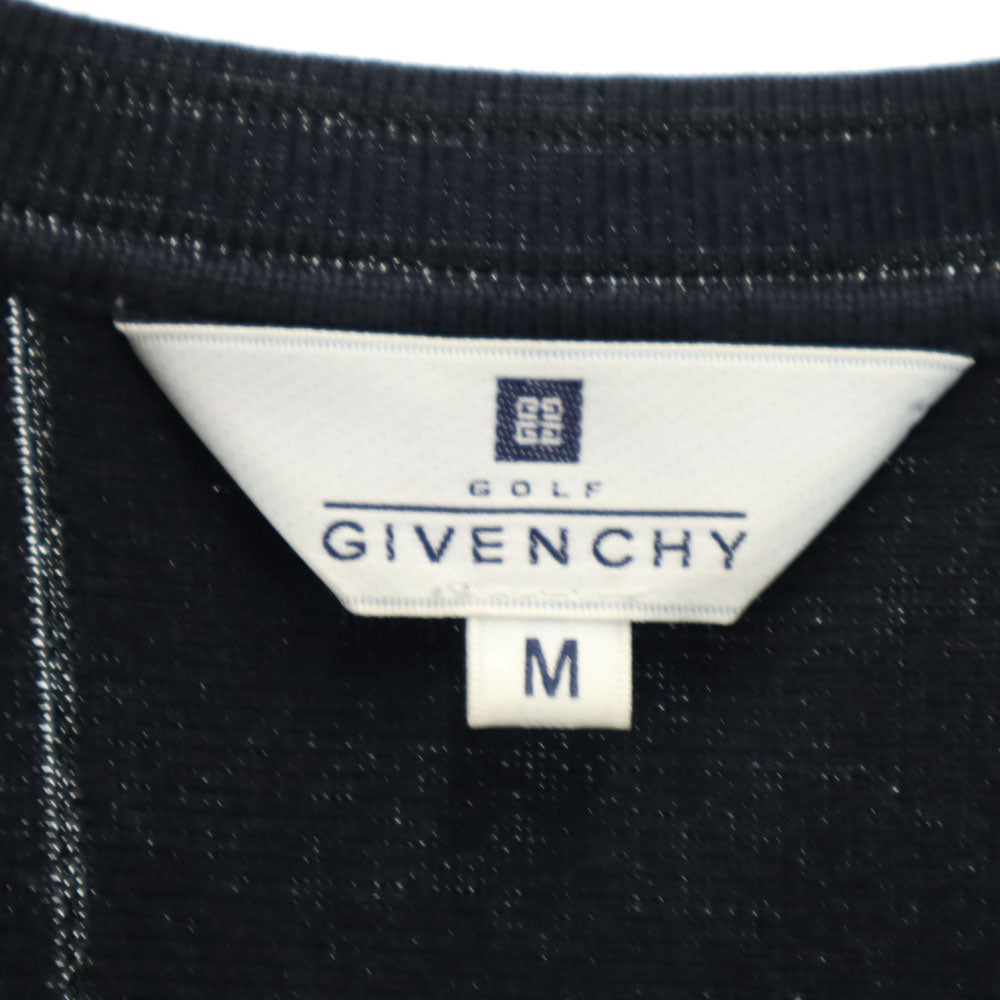 GIVENCHY GOLF ジバンシィゴルフ 90s 日本製 オールド Vネック ニットベスト M 濃紺 メンズ