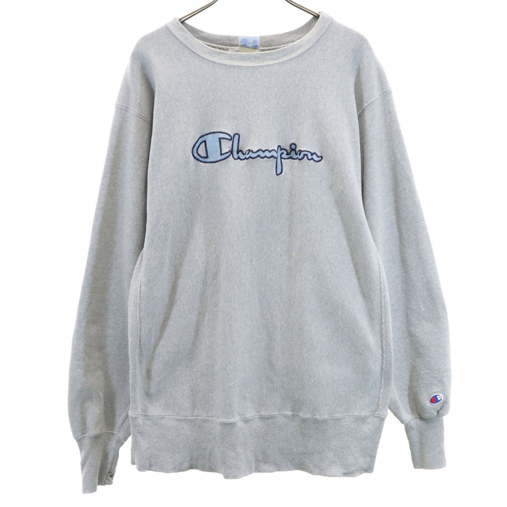 Champion チャンピオン 90s リバースウィーブ USA製 オールド 長袖 スウェット トレーナー L グレー系 裏起毛 メンズ