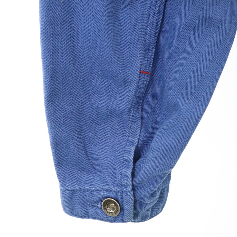 エンジニアードガーメンツ USA製 長袖 ヘリンボーン カバーオール S ブルー Engineered Garments INTERMEDIATES メンズ