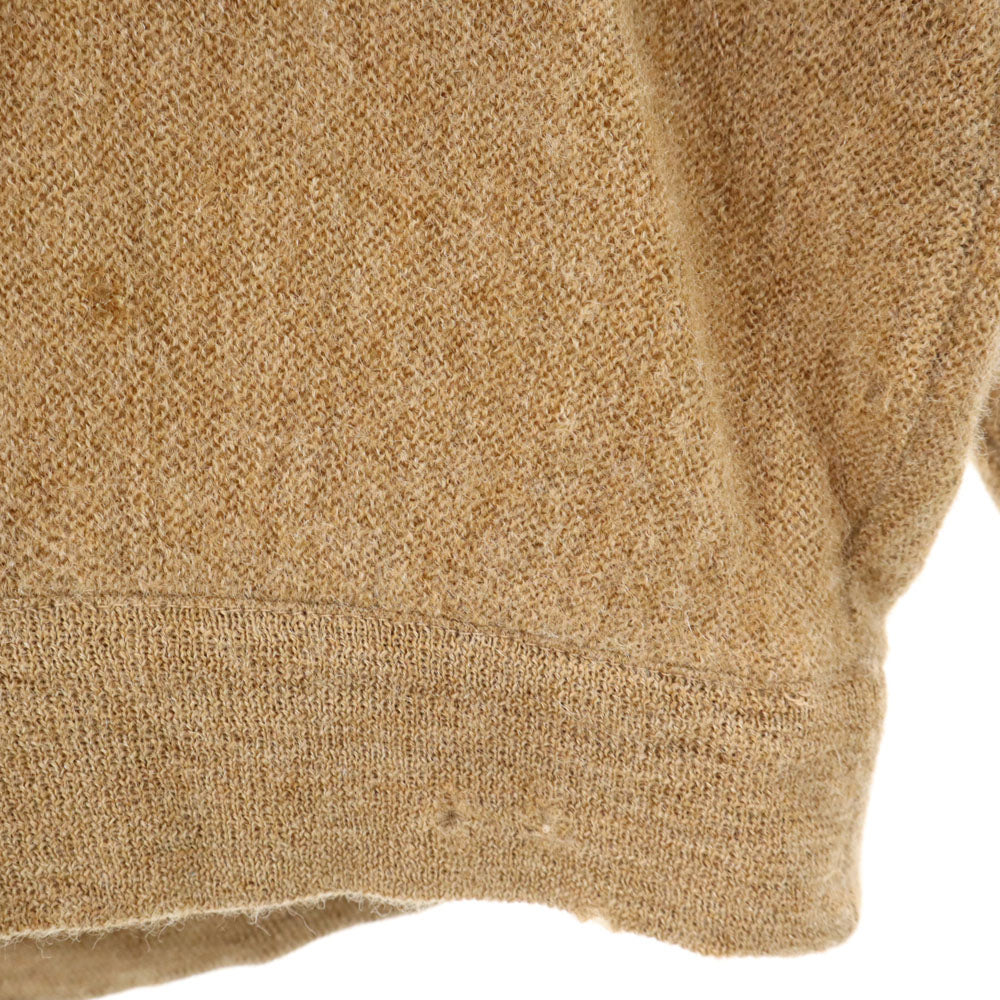 CHEMISE LACOSTE シュミーズラコステ ウール ヴィンテージ 長袖 Vネック セーター 3 ブラウン ニット レディース