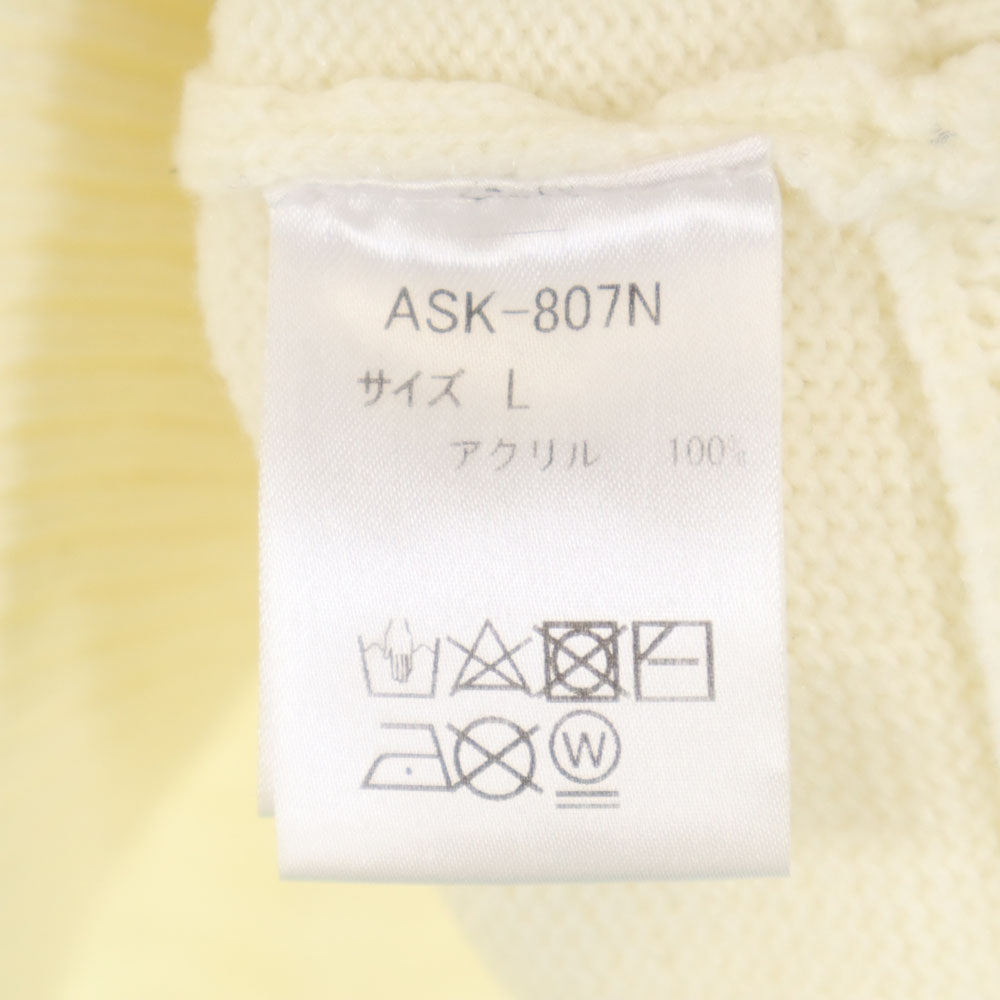 AKM エイケイエム 長袖 セーター L ホワイト ニット メンズ