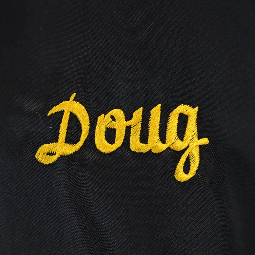 OLD オールド 70s 80s バック刺繍 長袖 ブルゾン ブラック系 メンズ