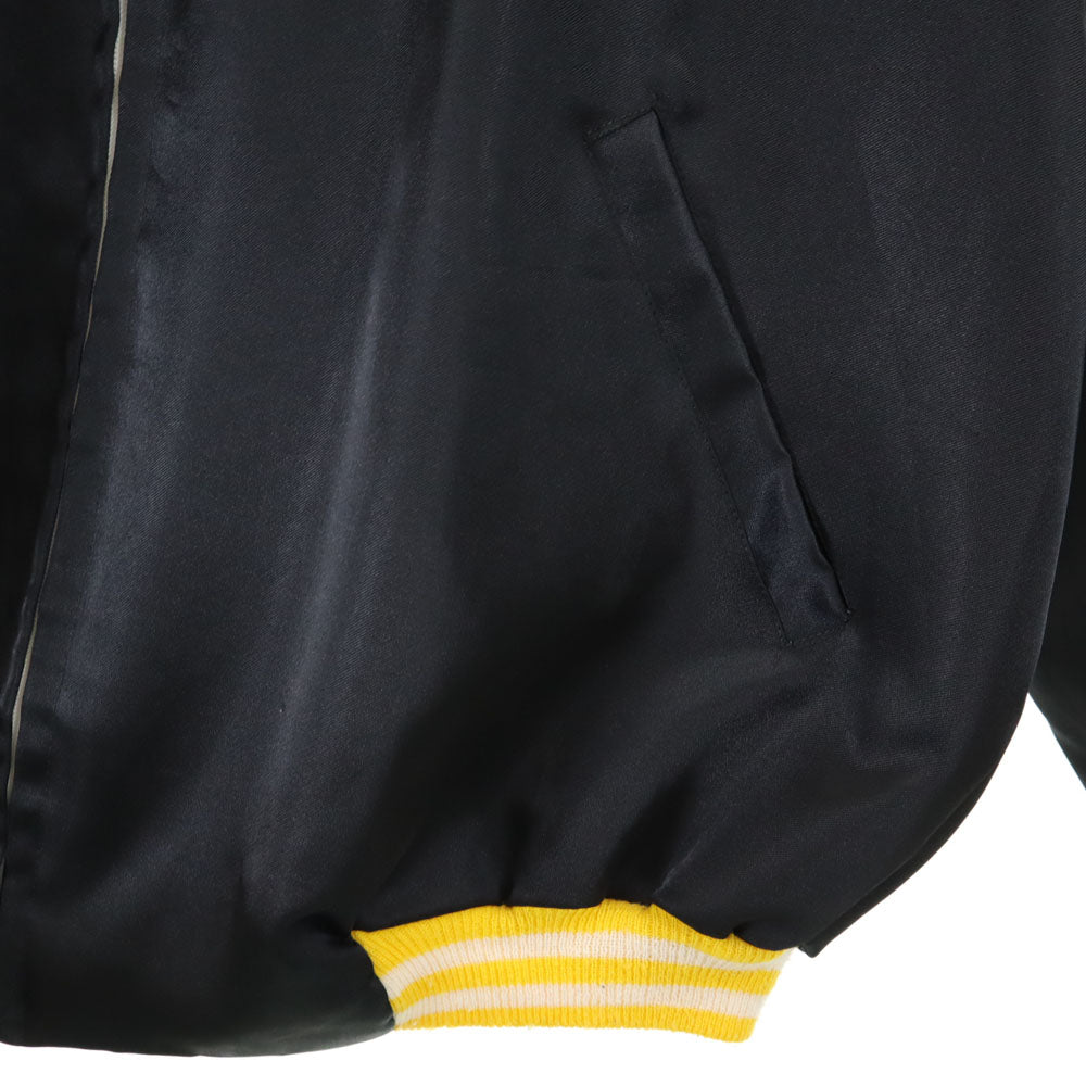 OLD オールド 70s 80s バック刺繍 長袖 ブルゾン ブラック系 メンズ