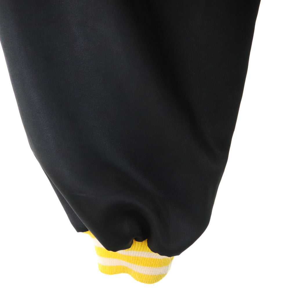 OLD オールド 70s 80s バック刺繍 長袖 ブルゾン ブラック系 メンズ