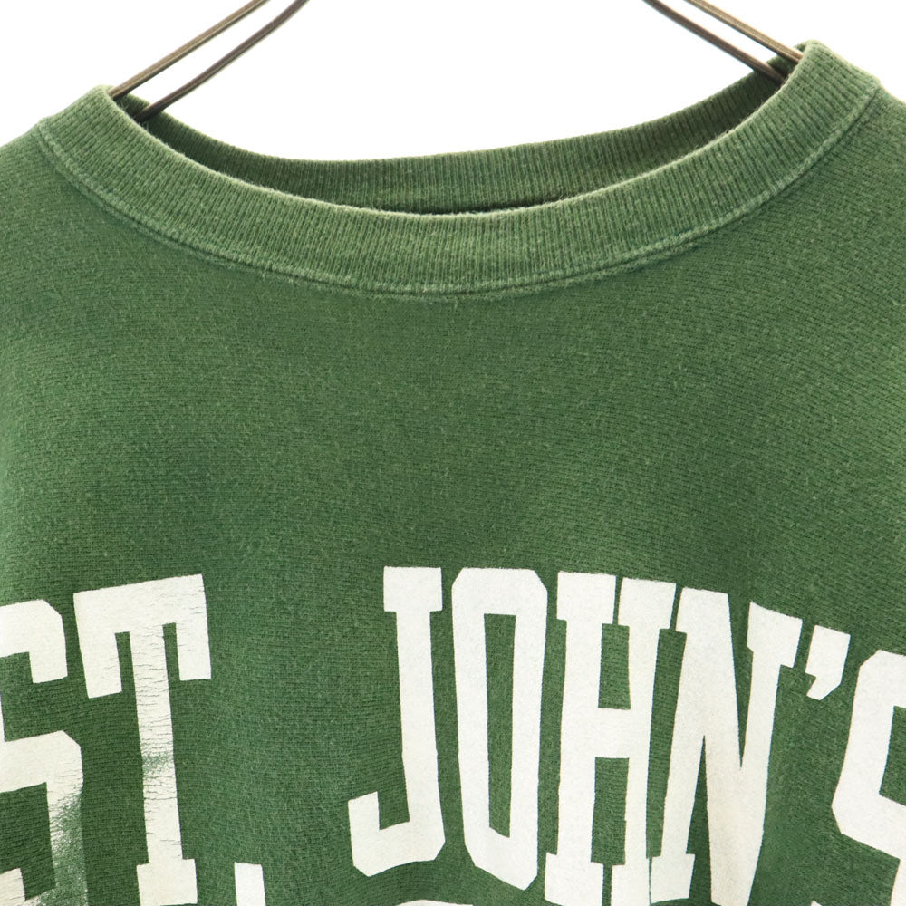 Champion チャンピオン 90s リバースウィーブ USA製 オールド 刺繍タグ カレッジ 長袖 スウェット トレーナー XL グリーン系 REVERSE WEAVE 裏起毛 レディース