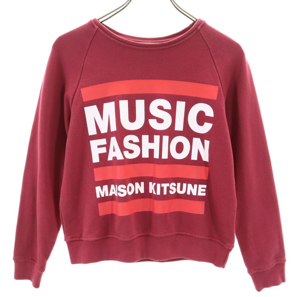 MAISON KITSUNE メゾンキツネ 長袖 トレーナー XS えんじ レディース