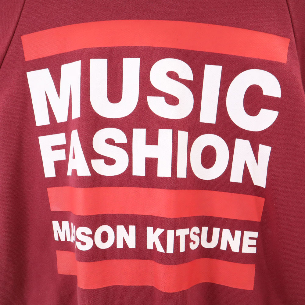 MAISON KITSUNE メゾンキツネ 長袖 トレーナー XS えんじ レディース