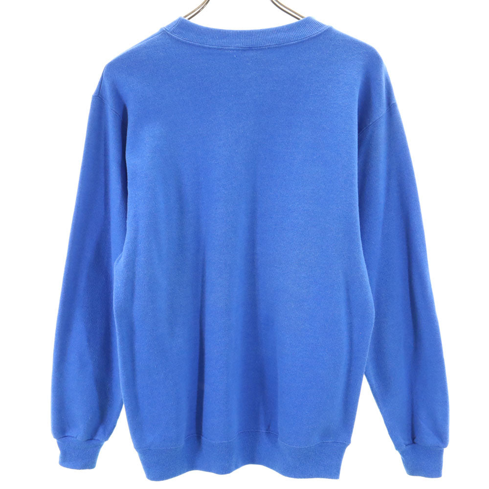 Hanes ヘインズ 80s 90s USA製 オールド NFL プリント 長袖 トレーナー M ブルー系 裏起毛 メンズ