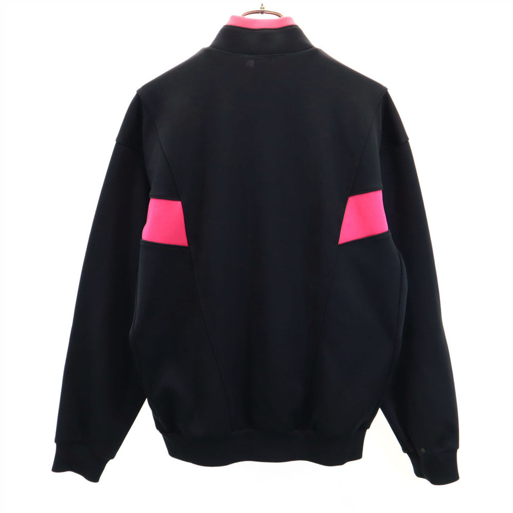 adidas アディダス 80s デサント製 ヴィンテージ トレフォイルロゴ トラックジャケット O ブラック ジャージ メンズ