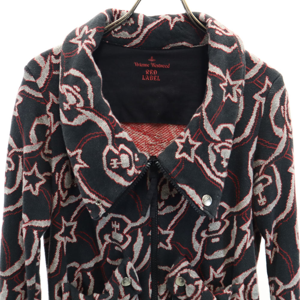 Vivienne Westwood RED LABEL ヴィヴィアンウエストウッドレッドレーベル 日本製 総柄 ジャケット 2 レッド レディース