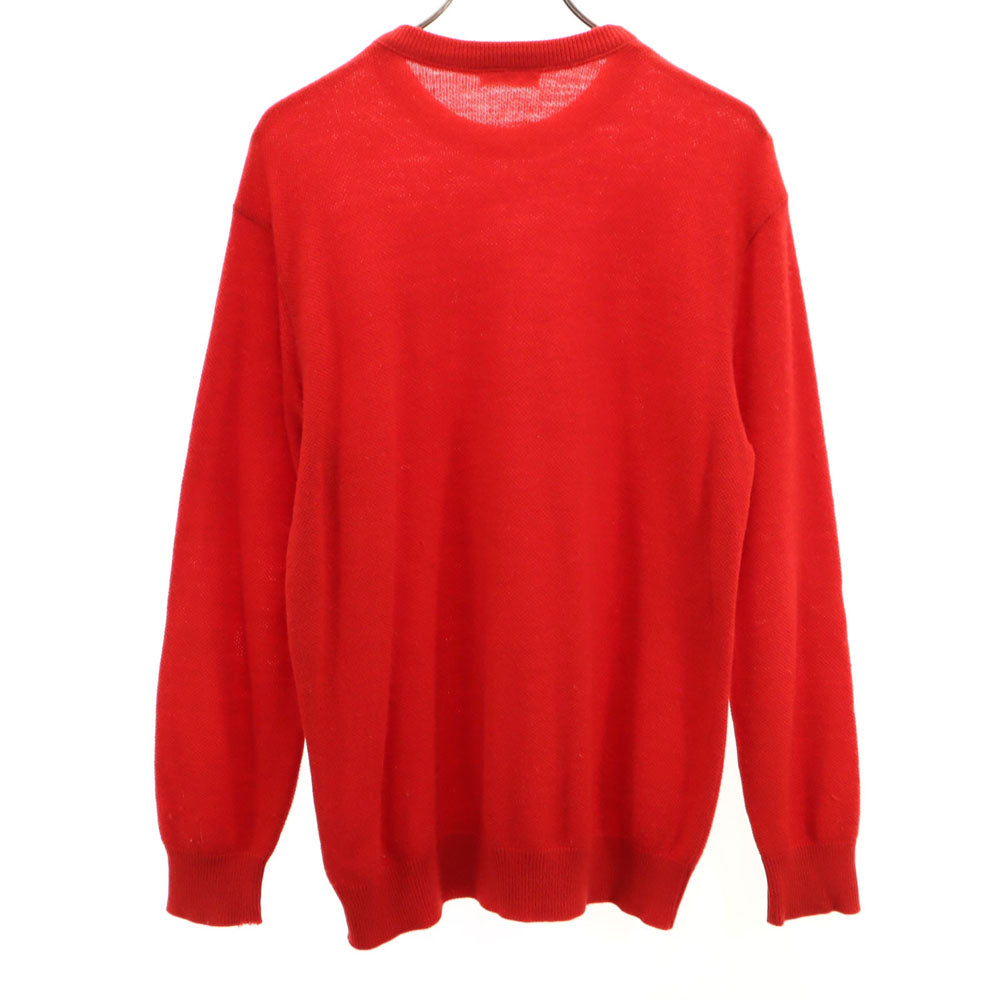 CHEMISE LACOSTE シュミーズラコステ 80s 70s フランス製 ウールブレンド フレラコ ヴィンテージ 長袖 セーター 5 レッド ニット メンズ