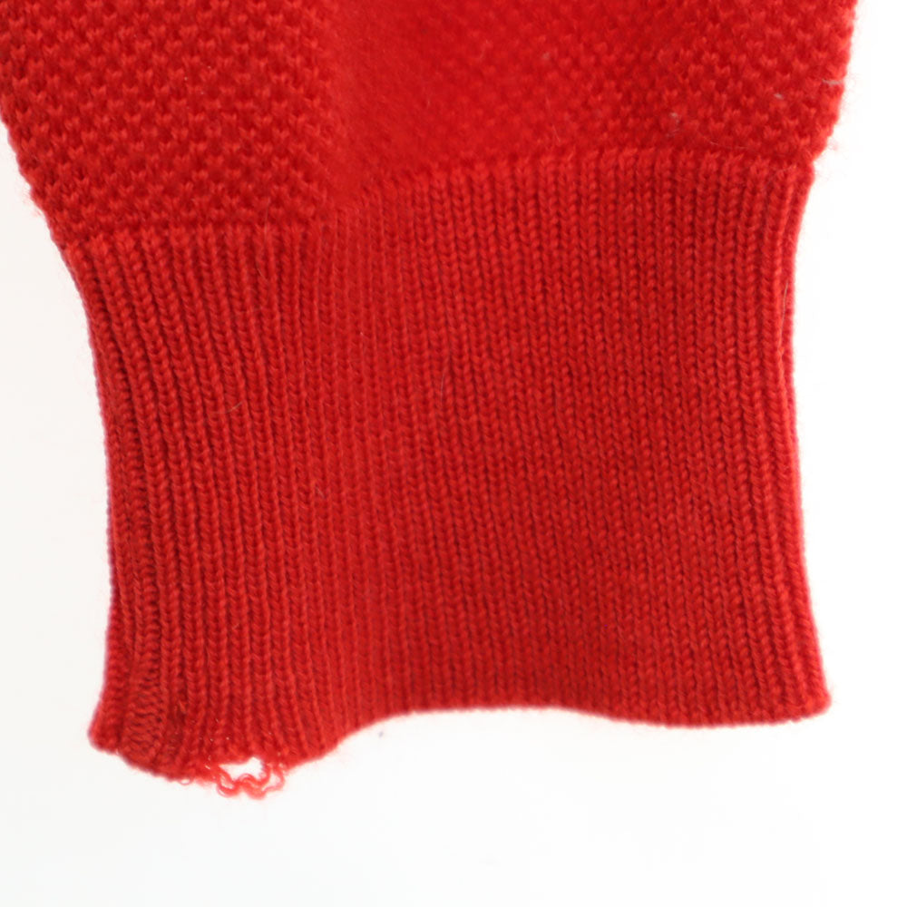 CHEMISE LACOSTE シュミーズラコステ 80s 70s フランス製 ウールブレンド フレラコ ヴィンテージ 長袖 セーター 5 レッド ニット メンズ