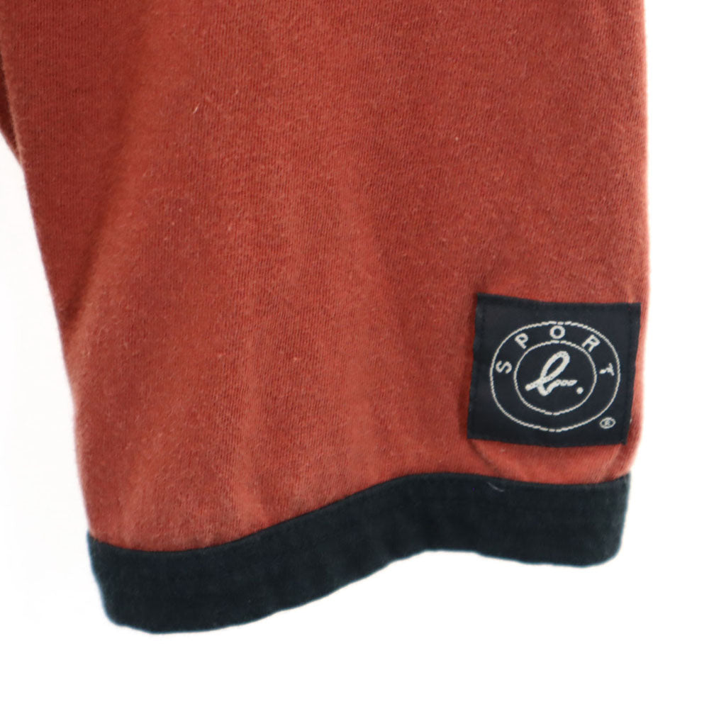 アニエスベー スポーツ 日本製 長袖 Tシャツ レンガ系 agnes b SPORT ロンT メンズ