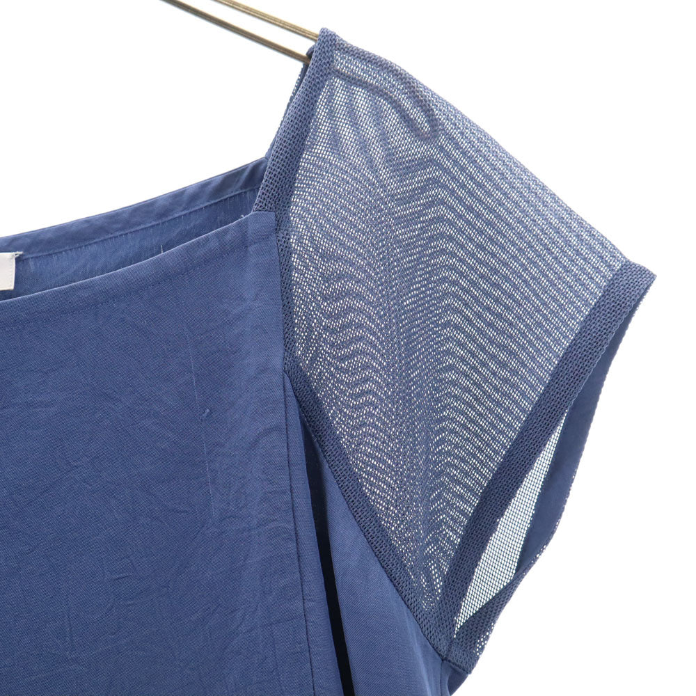ISSEY MIYAKE イッセイミヤケ 日本製 半袖 カットソー 2 ネイビー レディース
