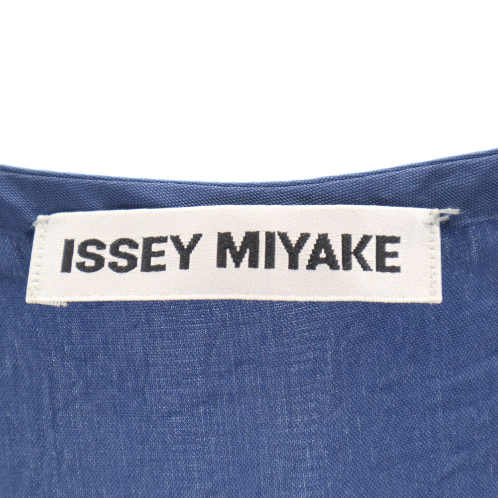 ISSEY MIYAKE イッセイミヤケ 日本製 半袖 カットソー 2 ネイビー レディース