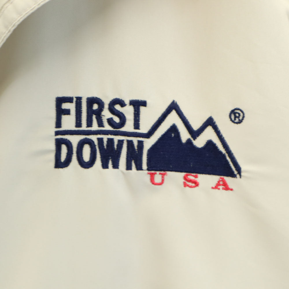 FIRSTDOWN ファーストダウン 90s オールド 長袖 ジップジャケット LL ベージュ系 メンズ