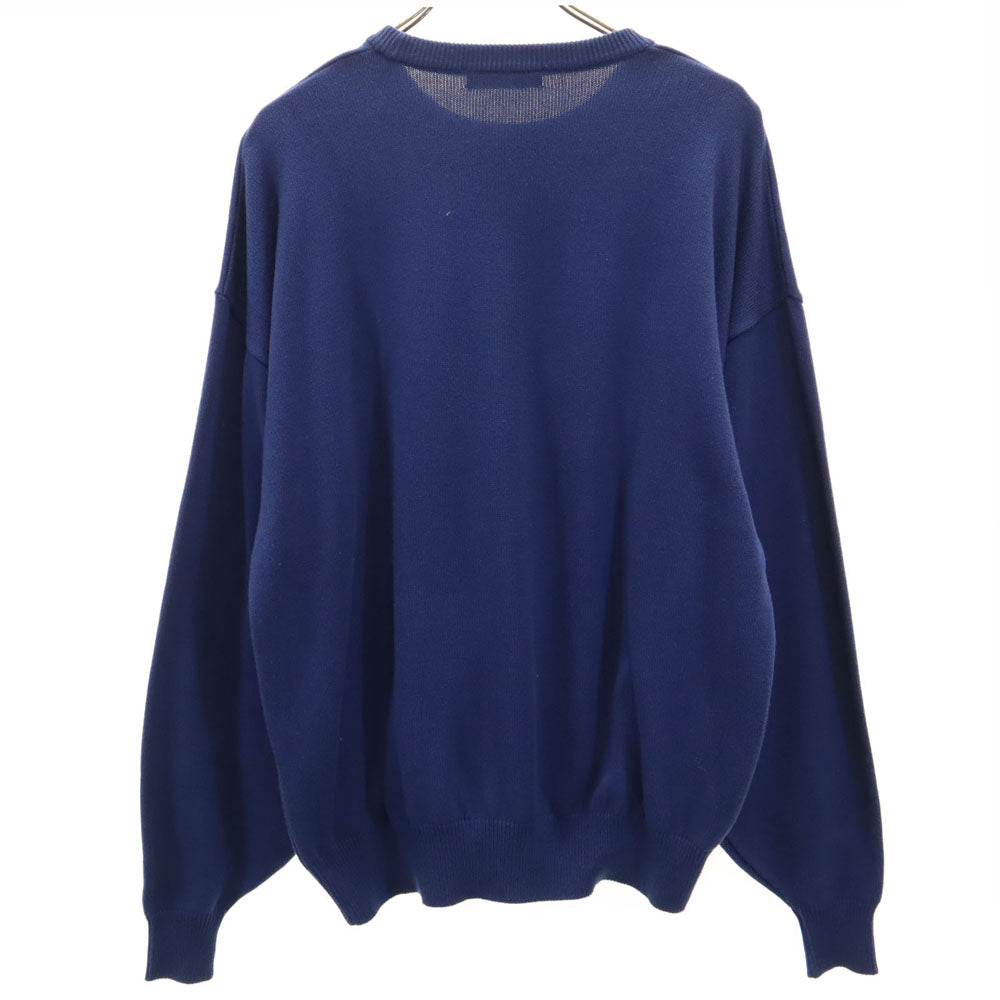 Christian Dior SPORTS クリスチャンディオールスポーツ 90s オールド 長袖 セーター LL ネイビー ニット メンズ