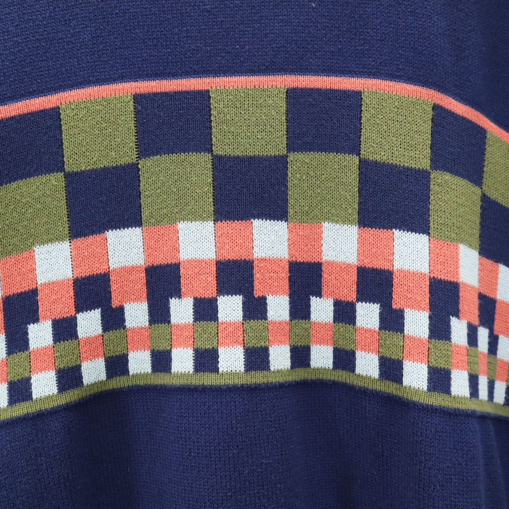 Christian Dior SPORTS クリスチャンディオールスポーツ 90s オールド 長袖 セーター LL ネイビー ニット メンズ