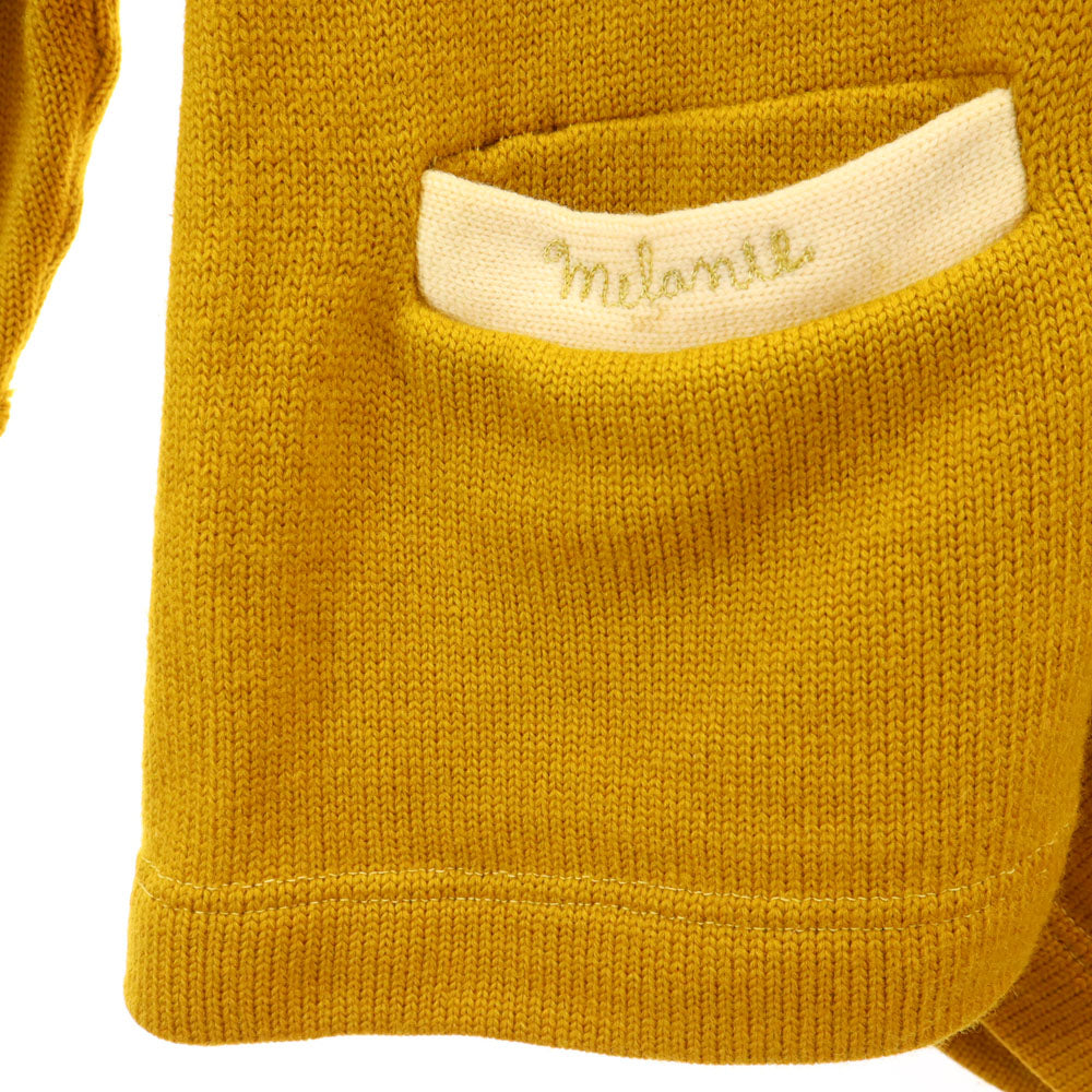 COLLEGIATE PENNAN 60s 70s ヴィンテージ レタード 長袖 Vネック ニットカーディガン キャメル メンズ