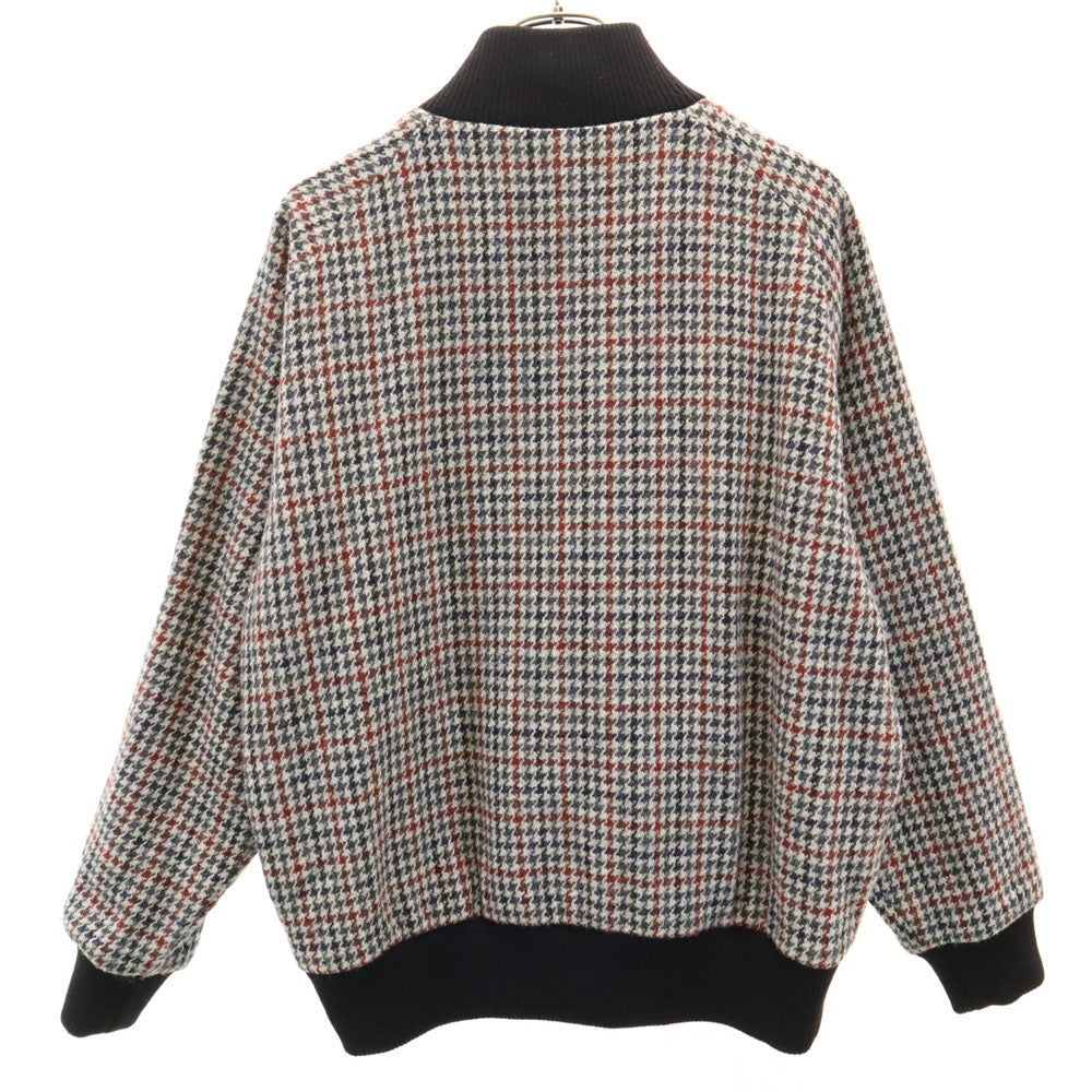 フレッドペリー ハウンドトゥース柄 ハリスツイード ブルゾン M ホワイト 他 FRED PERRY x Harris Tweed 千鳥格子 ジャケット メンズ