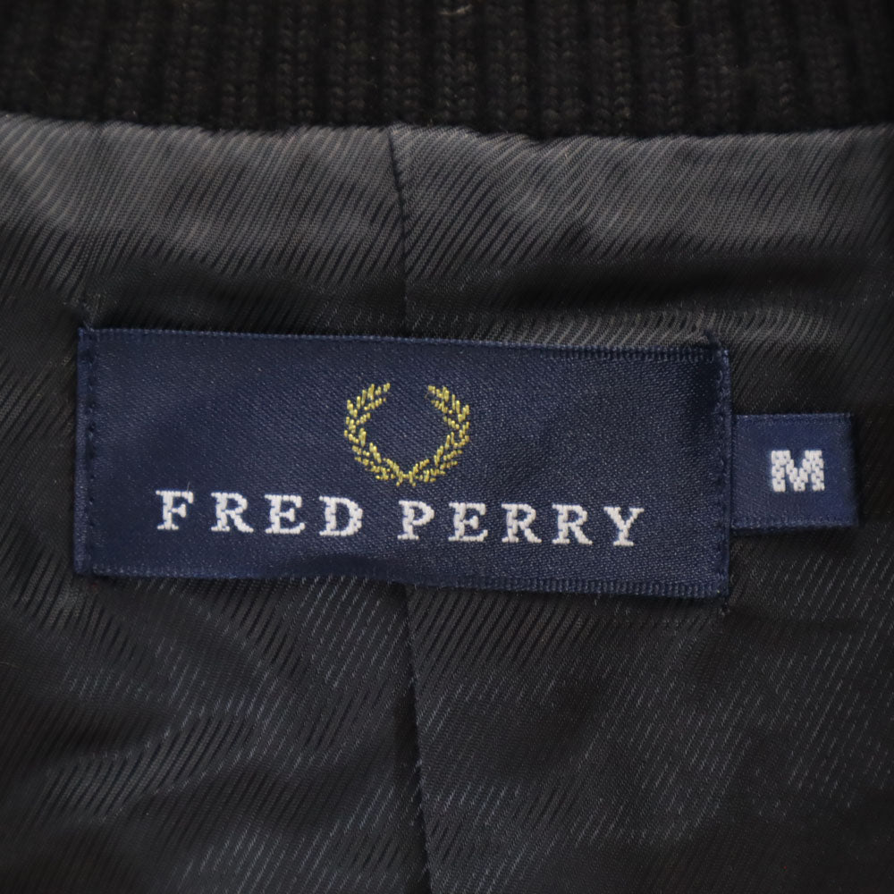 フレッドペリー ハウンドトゥース柄 ハリスツイード ブルゾン M ホワイト 他 FRED PERRY x Harris Tweed 千鳥格子 ジャケット メンズ
